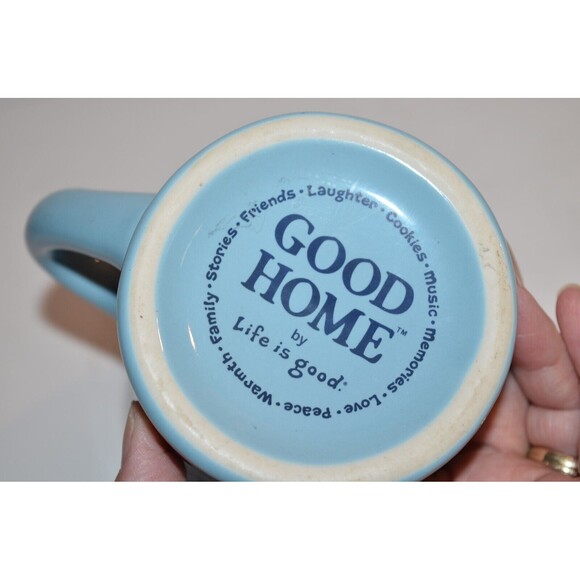 Life Is Good Do What You Like Heavy chunky Diner Coffee Cup Mug light blue - Picture 7 of 8